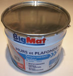 Peinture pour murs et plafonds BIGMAT acrylique velours blanc - Pot de 10 L