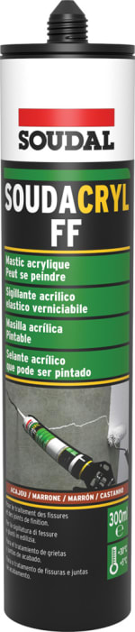 SOUDACRYL FF / MASTIC ACRYLIQUE GRIS CARTOUCHE 300 ML PROTEGER EN EXTERIEUR (ENDUIT,PEINTURE)